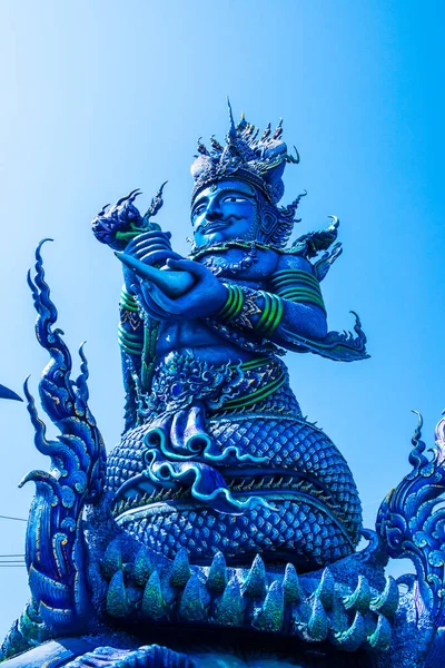 Thaise Stijl Standbeeld Van God Tempel Thailand — Stockfoto