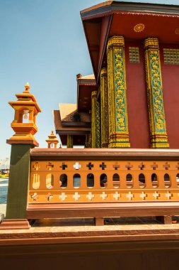 Prayodkhunpol 'deki güzel Tayland Kilisesi Wiang Kalong Tapınağı, Tayland.