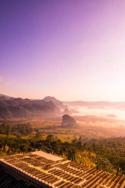 Phu Langka Ulusal Parkı, Tayland Güzel Dağ Manzarası.