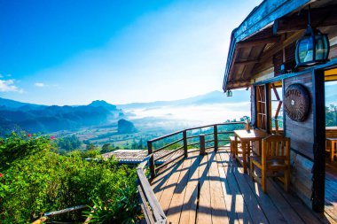 Phu Langka Ulusal Parkı, Tayland Güzel Dağ Manzarası.