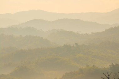 Phu Langka Ulusal Parkı, Tayland Güzel Dağ Manzarası.
