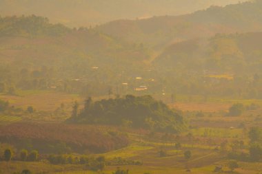 Phu Langka Ulusal Parkı, Tayland Güzel Dağ Manzarası.
