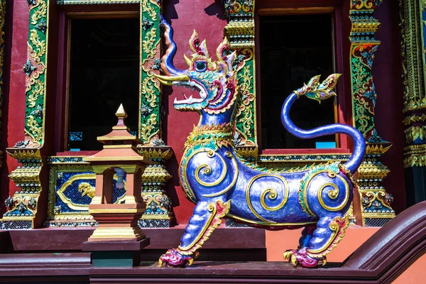 Himmapan Animal Statue Prayodkhunpol Wiang Kalong Temple Thailand — Stock Photo, Image