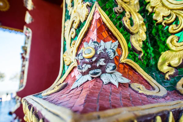 Tajski Styl Formowania Sztuki Świątyni Prayodkhunpol Wiang Kalong Tajlandia — Zdjęcie stockowe