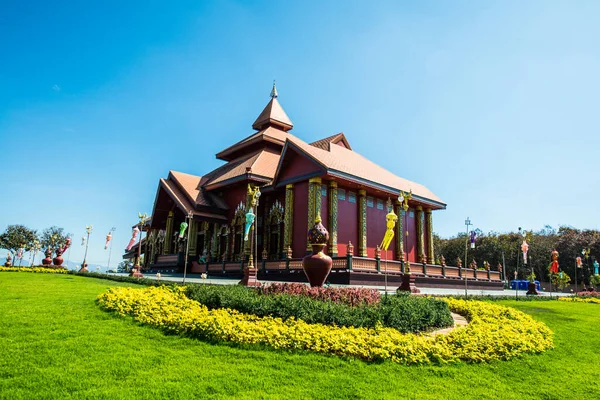 Krásný Thajský Kostel Chrámu Prayodkhunpol Wiang Kalong Thajsko — Stock fotografie