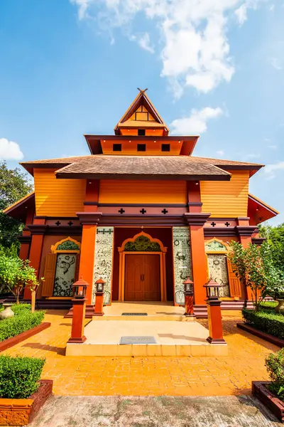 Όμορφο Κτίριο Στην Πόλη Wiangkalong Πολιτισμού Ταϊλάνδη — Φωτογραφία Αρχείου