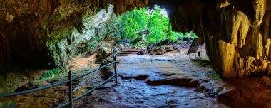 Landscape of Thamluang cave in Thamluang Khunnam Nangnon National Park, Chiang Rai province.