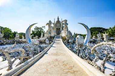 Wat Rong Khun or White Temple in Chiang Rai Province, Chiang Rai Province.