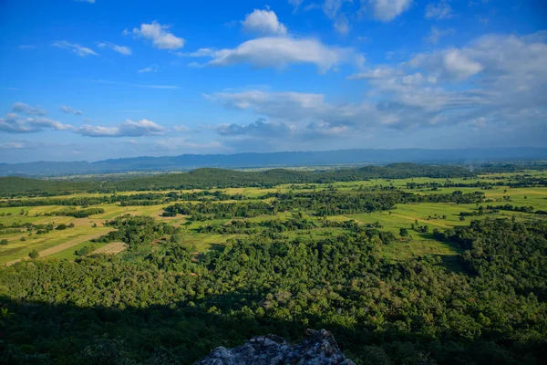 stock image Natural View at Pha Hua Reua Cliff in Phayao Province, Thailand.