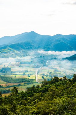 Phu Langka Ulusal Parkı, Tayland Güzel Dağ Manzarası.