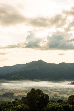 Phu Langka Ulusal Parkı, Tayland Güzel Dağ Manzarası.
