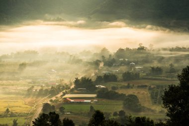 Phu Langka Ulusal Parkı, Tayland Güzel Dağ Manzarası.