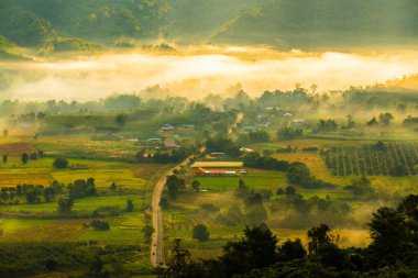 Phu Langka Ulusal Parkı, Tayland Güzel Dağ Manzarası.