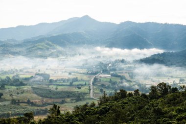 Phu Langka Ulusal Parkı, Tayland Güzel Dağ Manzarası.