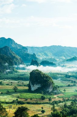 Phu Langka Ulusal Parkı, Tayland Güzel Dağ Manzarası.