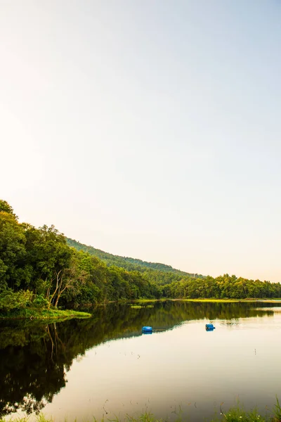 Landscape View Mae Jok Luang Reservoir Thailand — Stock Photo, Image