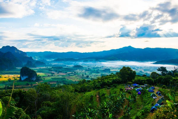 Hermosa Vista Montaña Del Parque Nacional Phu Langka Tailandia —  Fotos de Stock