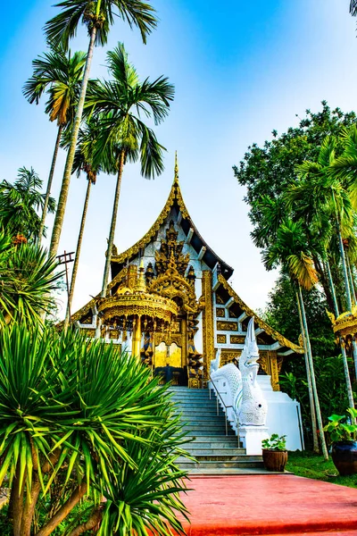 Hermoso Paisaje Del Templo Watphadarabhirom Tailandia — Foto de Stock