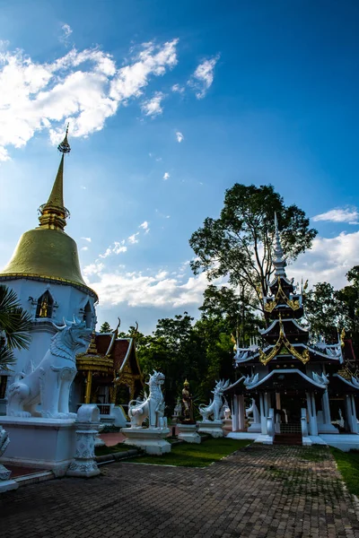 Όμορφο Τοπίο Του Ναού Watphadarabhirom Ταϊλάνδη — Φωτογραφία Αρχείου