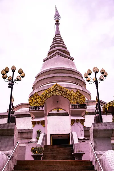 Krásná Pagoda Chrámu Phra Pha Ngao Thajsko — Stock fotografie