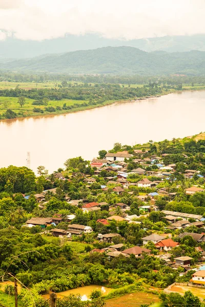 Pohled Shora Řeku Mekong Městě Chiang Saen Thajsko — Stock fotografie