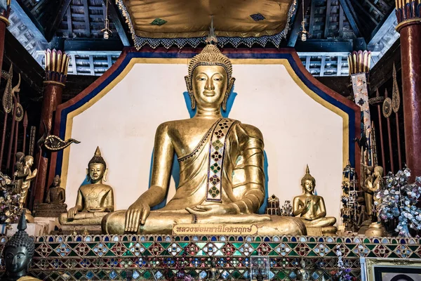 Buda Estilo Lanna Del Templo Ban Ton Laeng Tailandia — Foto de Stock