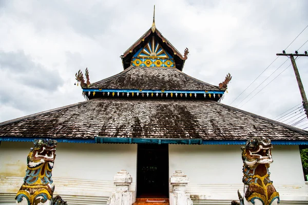 Iglesia Estilo Lanna Del Templo Ban Ton Laeng Tailandia — Foto de Stock