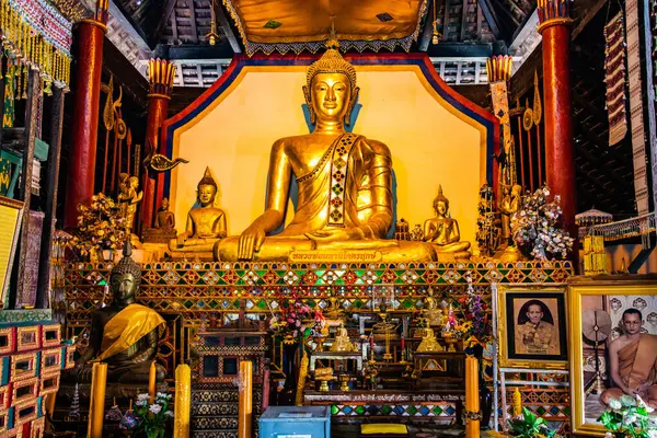 Buda Estilo Lanna Del Templo Ban Ton Laeng Tailandia — Foto de Stock