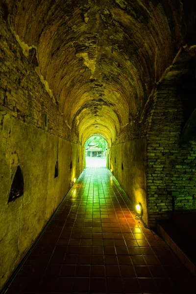 Ancient Tunnel Umong Temple Thailand — Stock Photo, Image