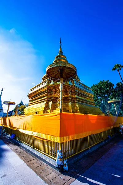 Phra Chom Thong Worawihan Templo Provincia Chiangmai Tailandia — Foto de Stock