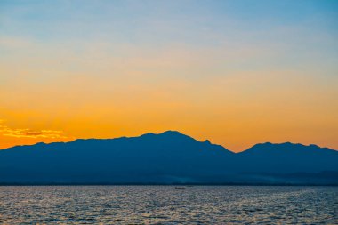Kwan Phayao, Tayland 'da gün batımı.