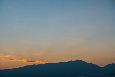 Kwan Phayao, Tayland 'da gün batımı.