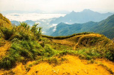 Chiangrai Eyaleti, Tayland Phu Chi Fa Manzara Noktası.