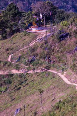 Tayland 'ın Chiangrai eyaletindeki Doi Pha Tang' da Dağ Manzarası.