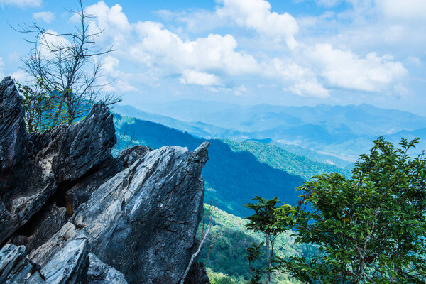 View Point at Doi Pha Tang in Chiangrai Province, Thailand.