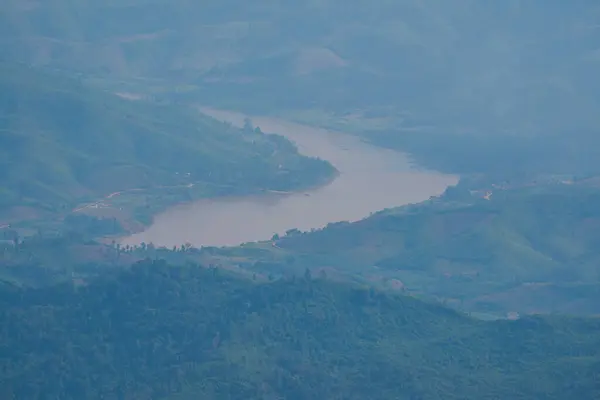 stock image Top View at Doi Pha Tang in Chiangrai Province, Thailand.