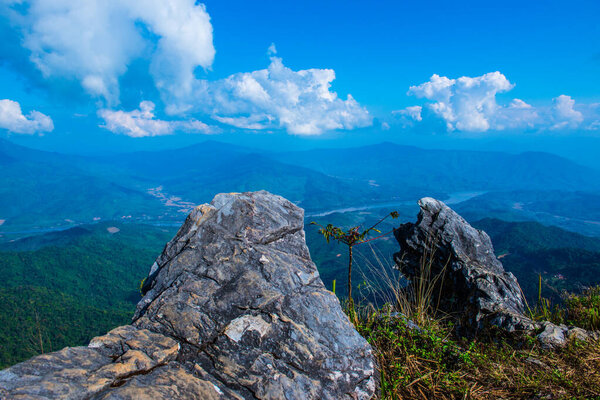 Top View at Doi Pha Tang in Chiangrai Province, Thailand.