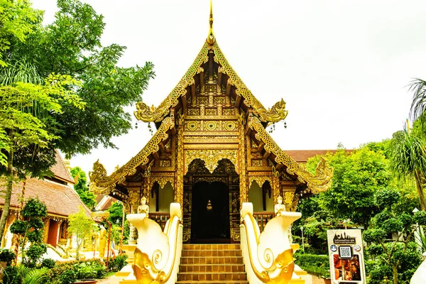 Igreja Estilo Lanna Phra Singh Templo Tailândia — Fotografia de Stock