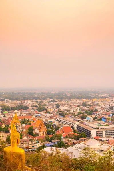 Aerial View Nakhon Sawan Cityscape Thailand — Stok fotoğraf