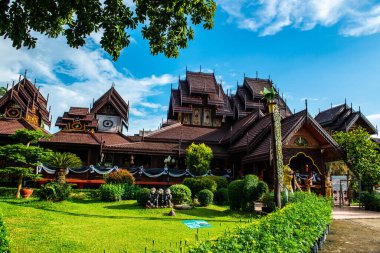 Tayland 'ın Phayao eyaletindeki Nantaram Tapınağı.