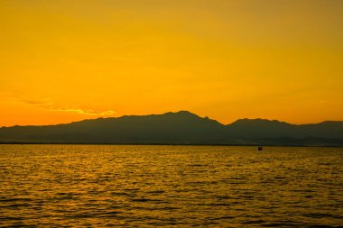 Kwan Phayao, Tayland 'da gün batımı.