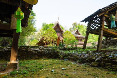 Landscape of Wat Luang Khun Win in Chiangmai Province, Thailand.
