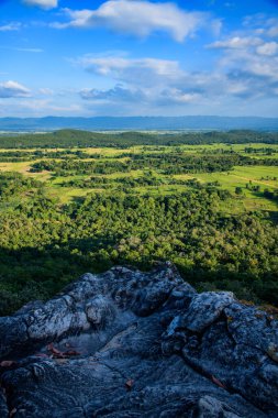 Natural View at Pha Hua Reua Cliff in Phayao Province, Thailand.