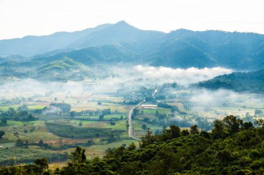 Phu Langka Ulusal Parkı, Tayland Güzel Dağ Manzarası.