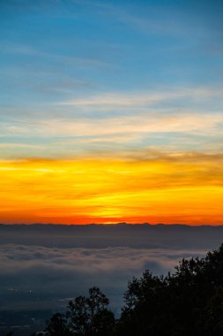 Morning sky with cloud in Chiang Mai city, Thailand.