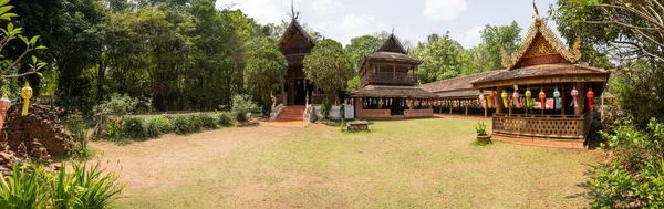Chiang Mai Thailand March 2022 Panorama View Thai Style Old — 스톡 사진