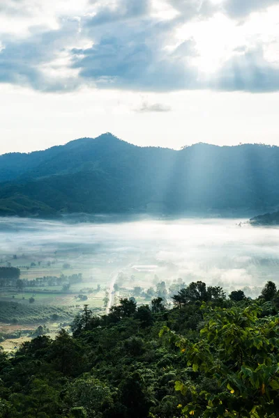 stock image Beautiful Mountain View of Phu Langka National Park, Thailand.