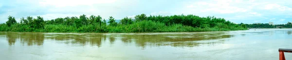 Вид Реку Мей Районе Чиангсаен Провинция Чианграй — стоковое фото