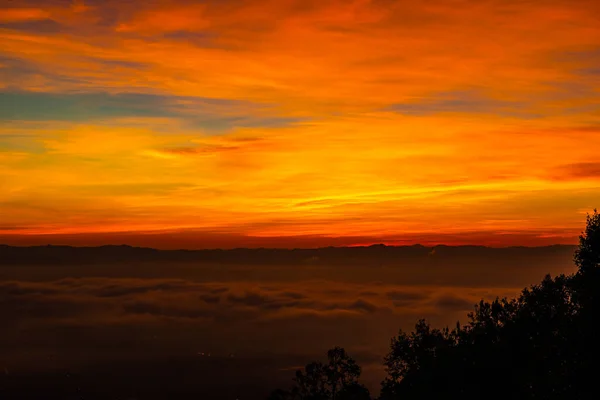 Morning Sky Cloud Chiang Mai City Thailand — Fotografia de Stock
