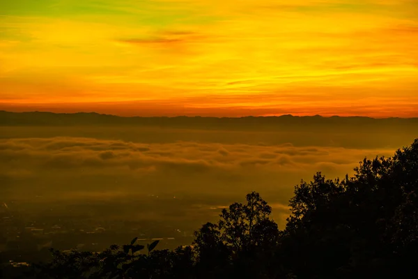 Chiang Mai City Morning Sky Thailand — Fotografia de Stock
